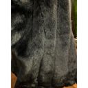 Banana Republic  Faux Fur vest in steel gray size large Photo 8