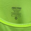 Nike  PRO Dri Fit Racerback Tank Neon Yellow Green Size Medium EUC Photo 6