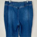 We The Free Free People  CRVY Blue Denim High Rise Flare Jeans Photo 5