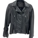 BCBGMAXAZRIA  Faux Leather Asymmetrical Moto Jacket Photo 5