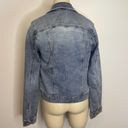 Nicole Miller  New York Denim Jean Jacket SMALL Blue MEd Wash Button Front Cotton Photo 1