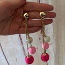 Ettika NWOT  18k gold plated bead drop earrings Photo 1