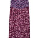 Juicy Couture  Ditsy Daisy Floral Silk Maxi Skirt Size 6 Pink Red New Black Label Photo 12