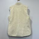 Talbots  Womens Vest Small Sherpa Full Zip Outerwear Fuzzy Teddy Pocket Lined NEW Photo 5