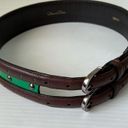 Oscar de la Renta  Vintage Double Buckle Leather Belt , M Photo 8