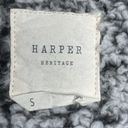 Harper  Boutique Vest Size Small Plaid Full Zip Faux Fur Fleece Sleeveless Photo 2