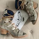 FREEBIRD by Steven  Hazel Ice Gladiator Sandals Heeled Lace Up Shoes Size 9 Photo 2