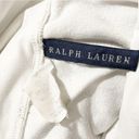 Ralph Lauren  Polo Size Medium White Terry Cloth Fold Over Gaucho Cropped Pant Photo 2