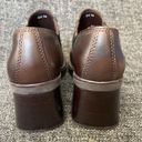 MIA  Vintage 90s Y2K Bratz Loafers Brown Leather Chunky Square Toe Women’s 7 Photo 2