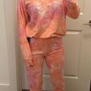 Lounge AR-33 Pink Tie Dye  Top & jogger set. S Photo 0