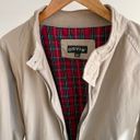 American Vintage Vintage Plaid Lined Collared Bomber Jacket in Camel  Photo 3