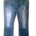 Guess Vintage Y2K  Embroidered Mid Rise Distress Jeans Denim Straight Pants Sz 32 Photo 0