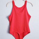 Nike  Red and White Tight Fit Thong Bodysuit Photo 4