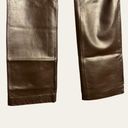 Ralph Lauren Ralph  Vintage Metallic Bronze Leather High Rise Flare Pants 6 Photo 3