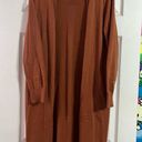 Time And Tru  Long Brown Long Sleeve Cardigan Photo 1