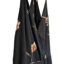 Lush Clothing LUSH Floral Surplice Maxi Dress Side Slit Open Back Deep V Neck Navy S Photo 4