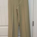 Pull & Bear High Waisted Seam Front Khaki Tailored Trouser Pants Photo 4