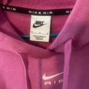 Nike NWT Pink  Oversized Fit Crop Hoodie Photo 2