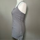 Lululemon Power Y Tank Top Stretch Built in Bra Slate Size 6 Yoga Gym Athletic Photo 3