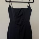 House Of CB  'Olivette' Black Satin Corset Maxi Dress NWOT size L Photo 5