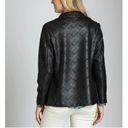 Houndstooth NWT APNY Vegan Leather Blazer  Black Size M Photo 2
