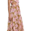 Likely  Katerina Dress Womens Size 10 Pink Floral Cut Out Sleeveless Midi Photo 2