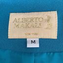 Alberto Makali  Caribbean Blue open front blazer size medium Photo 2