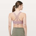 Lululemon  Energy Bra in Arrow Jacquard Antique Bark Copper Coil sports Strappy Photo 2