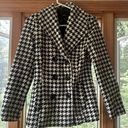 Rampage Womens Black and White  Pea Coat Size Medium Photo 0