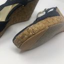 Nina  Denim Strap Wedge Sandals Size 8 Photo 11