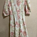 Rebecca Taylor  floral ruched cotton midi dress SAMPLE M Photo 3