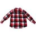 Dress Barn Snowman Checkered‎ Plaid Long Sleeve Button Up Size XL Photo 1