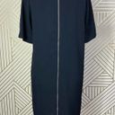 Everlane  The Japanese GoWeave Zip Short Sleeve Tee Dress in Black Size US 0 Photo 5