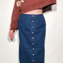 Talbots Vintage  Denim Button Front Long Skirt Photo 0