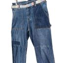 Pilcro  Anthropologie Jeans Womens 27 Blue Patchwork Slim Boyfriend High Rise Photo 2