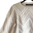 VERO MODA  Eyelash Patterned Crewneck Knit Sz Large Photo 2