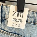 ZARA  High Rise Denim Dad Shorts Photo 4