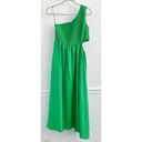 Davi & Dani Boutique Green Cutout Smocked Midi Dress Photo 2