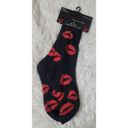 Marilyn Monroe NWT  Silky Smooth Aloe Infused Plush Striped Socks with Lips Photo 2