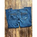 White House | Black Market  Sz 6 Girlfriend Raw Hem Cropped Denim Jeans Photo 4