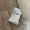 Good American NWT  Faux Shearling Cocoon Puffer Jacket in Tusk 4 XL Photo 7