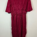 Krass&co NY& . | Front Twist Detail Jumpsuit in Satin Tea Berry Size Large NWT Photo 8