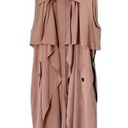 BCBGMAXAZRIA  Brielle Sleeveless Belted Trench Coat Mocha Beige Womens Size Large Photo 0