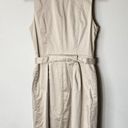 Banana Republic  Women's Size 4 Sleeveless Safari Utility Snap Belted Mini Dress Photo 11