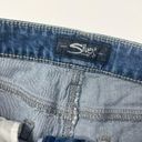 Silver Jeans  Aiko Jean Shorts Floral Embroidered Denim Size 28 Photo 2