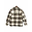 Isabel Marant  Gaston Wool Shirt Jacket Shacket Plaid Brown Cream 36/ S Photo 3