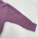 Elizabeth and James Elizabeth‎ and James Oversize Purple Sweater Relaxed Fit Open Knit Size Large Photo 5