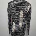 BKE  black marled shredded cardigan size xs Photo 6