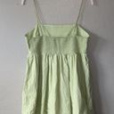 American Eagle Green Poplin Bubble Mini Dress Photo 6