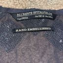 ALLSAINTS  Spitalfields Paloma Chariot Beaded Sequin Silk Tunic Dress 6 Photo 13